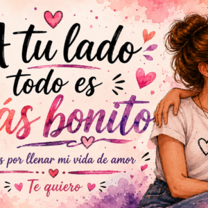 Taza “A tu lado todo es más bonito”