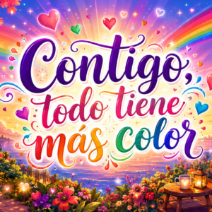 Taza Contigo Todo Tiene Más Color