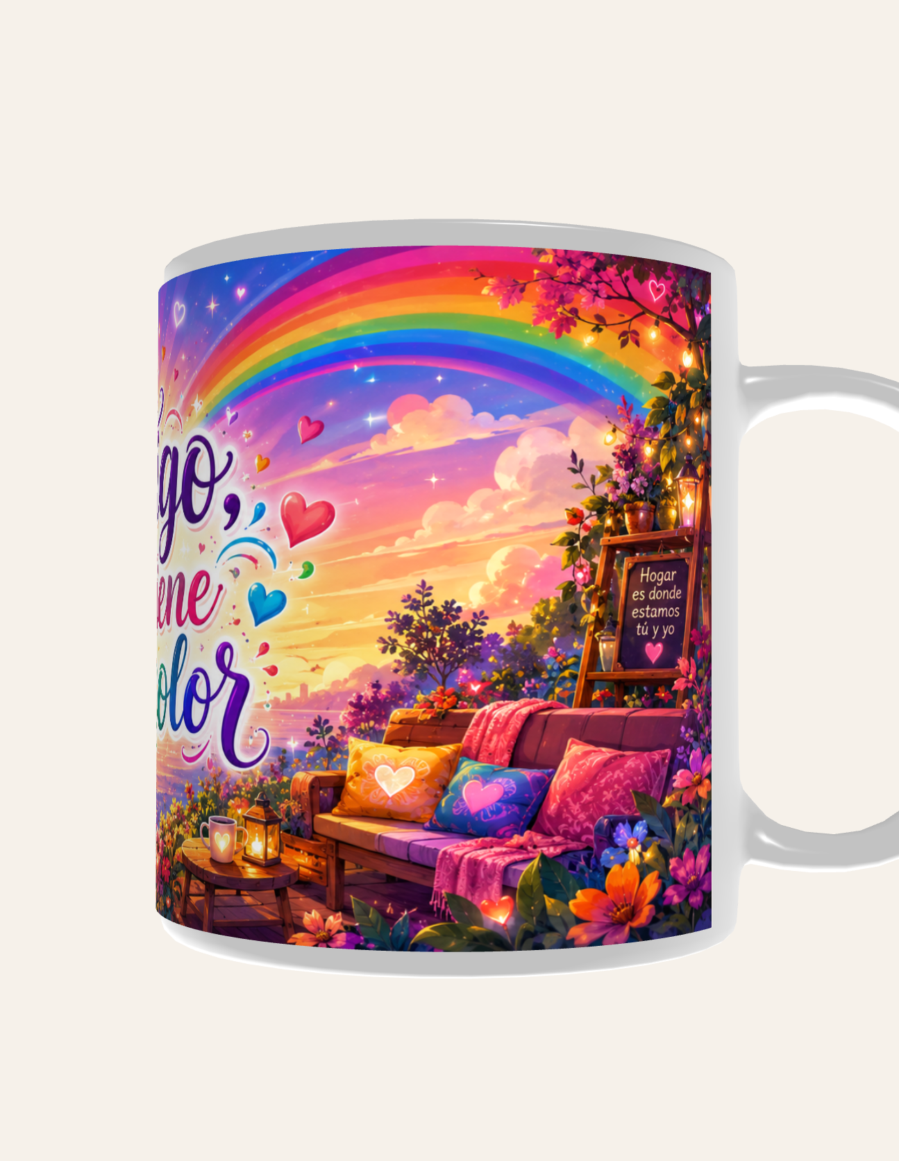 Taza Contigo Todo Tiene Más Color - Imagen 4