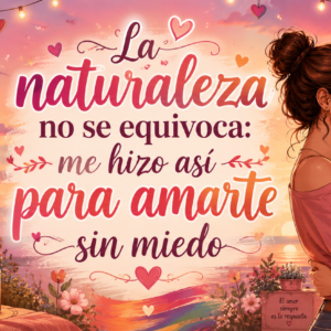 Taza La Naturaleza No Se Equivoca Me Hizo Así para Amarte Sin Miedo