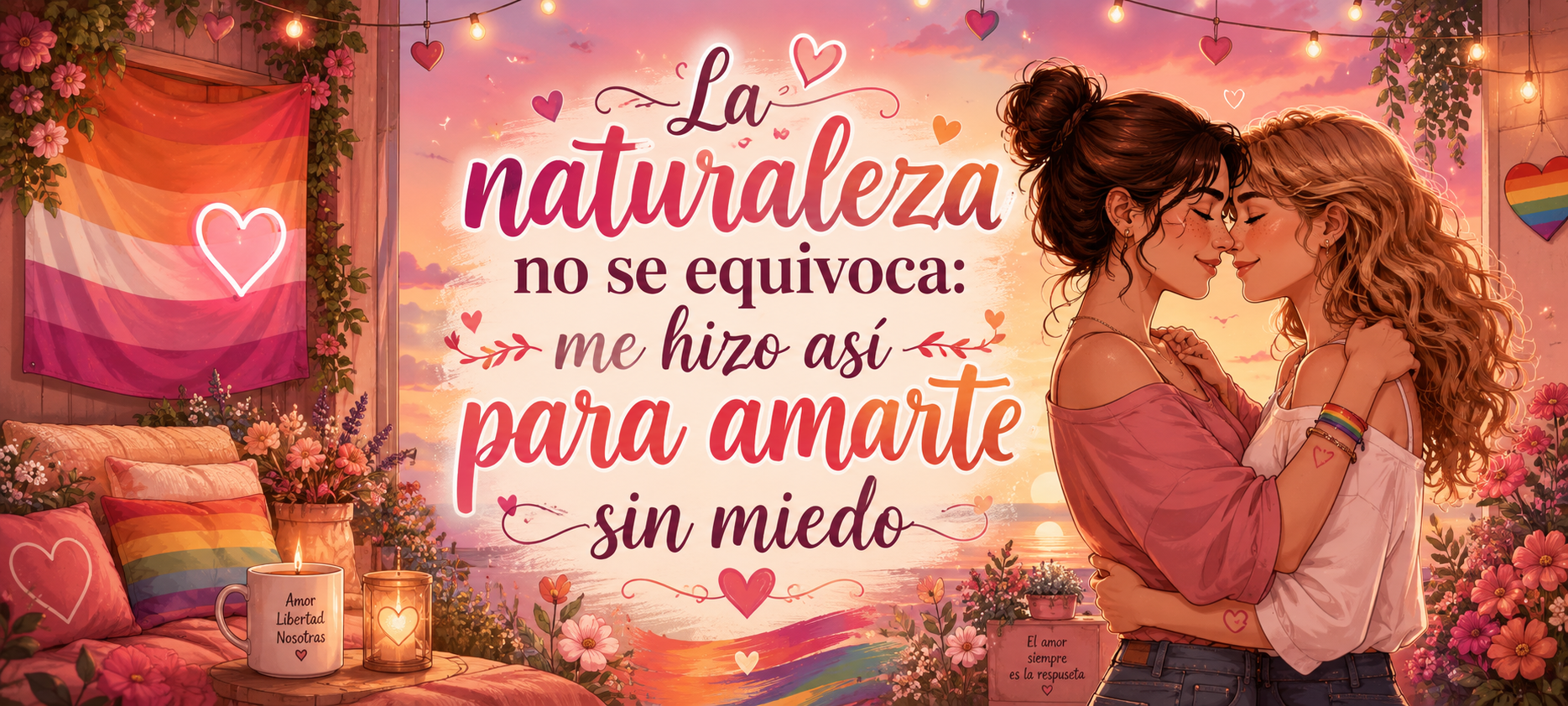 Taza La Naturaleza No Se Equivoca Me Hizo Así para Amarte Sin Miedo