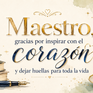 Taza Maestro Gracias por Inspirar con el Corazón