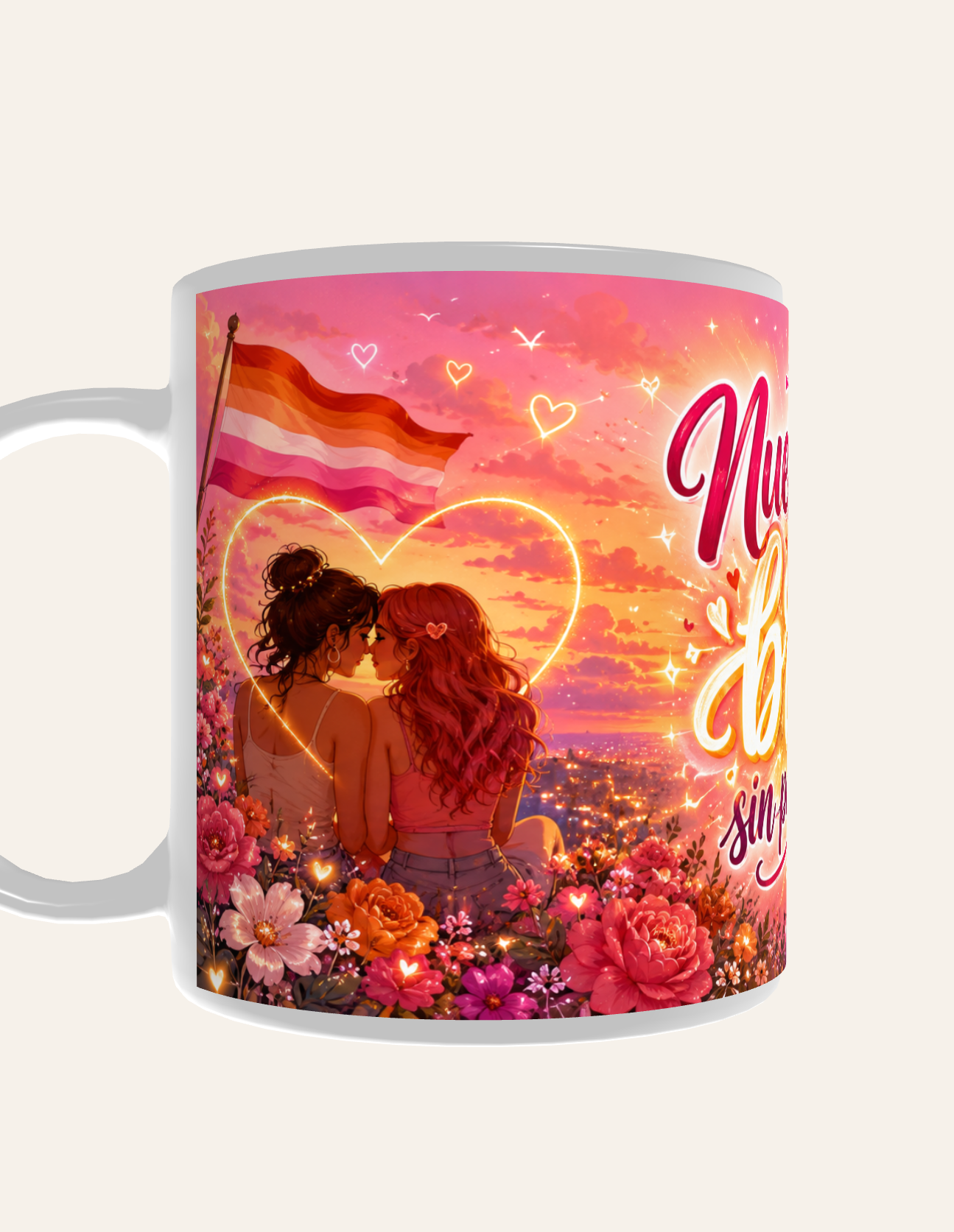 Taza Nuestro Amor Brilla Sin Pedir Permiso - Imagen 4