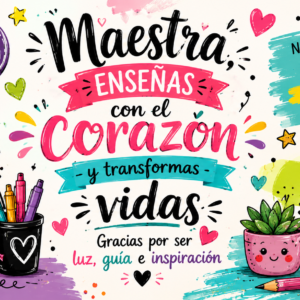 Taza Maestra Enseñas con el Corazón y Transformas Vidas
