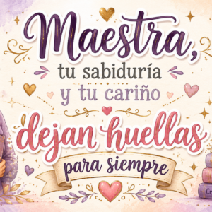 Taza Maestra Tu Sabiduría y Tu Cariño Dejan Huellas