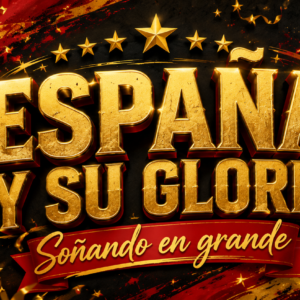 Taza España y su Gloria – Soñando en Grande | Diseño Futbolero con Copa y Bandera