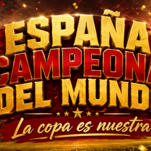 Taza España Campeona del Mundo – La Copa es Nuestra | Diseño Futbolero con Trofeo