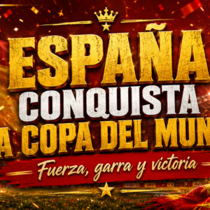 Taza España Conquista la Copa del Mundo – Fuerza, Garra y Victoria