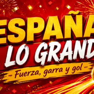 Taza España a lo Grande – Fuerza, Garra y Gol | Diseño Futbolero con Copa