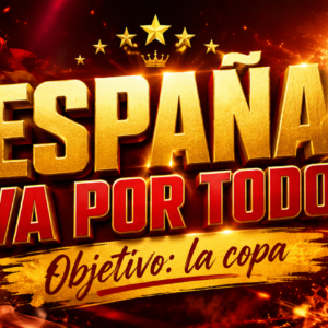 Taza España Va por Todo – Objetivo: la Copa | Diseño Futbolero con Bandera y Trofeo